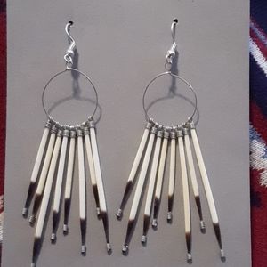 Handmade porcupine earrings